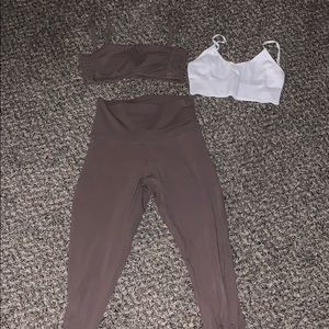 Aritzia TNA top and leggings set